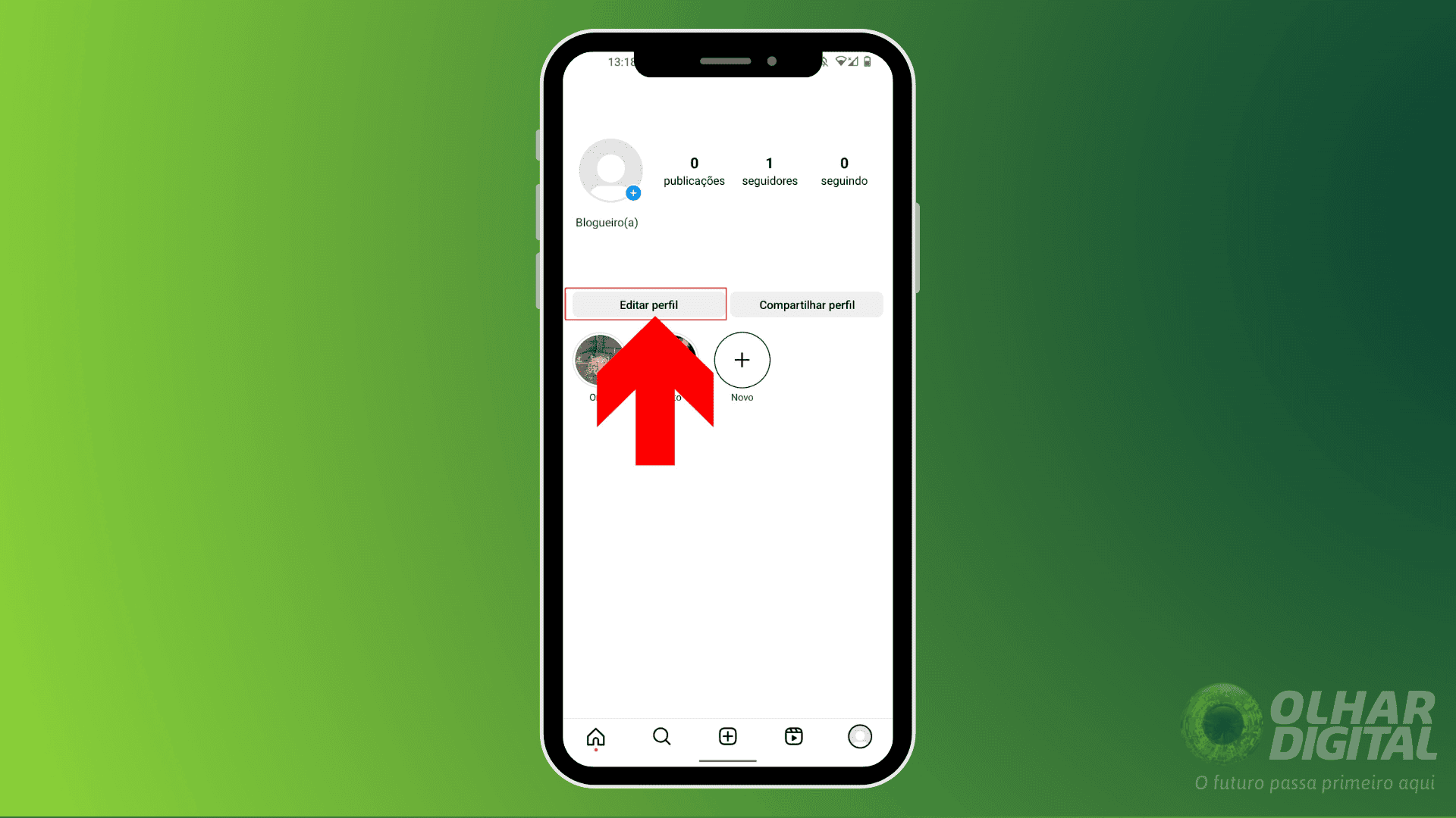 2 - como colocar pronome no perfil do Instagram