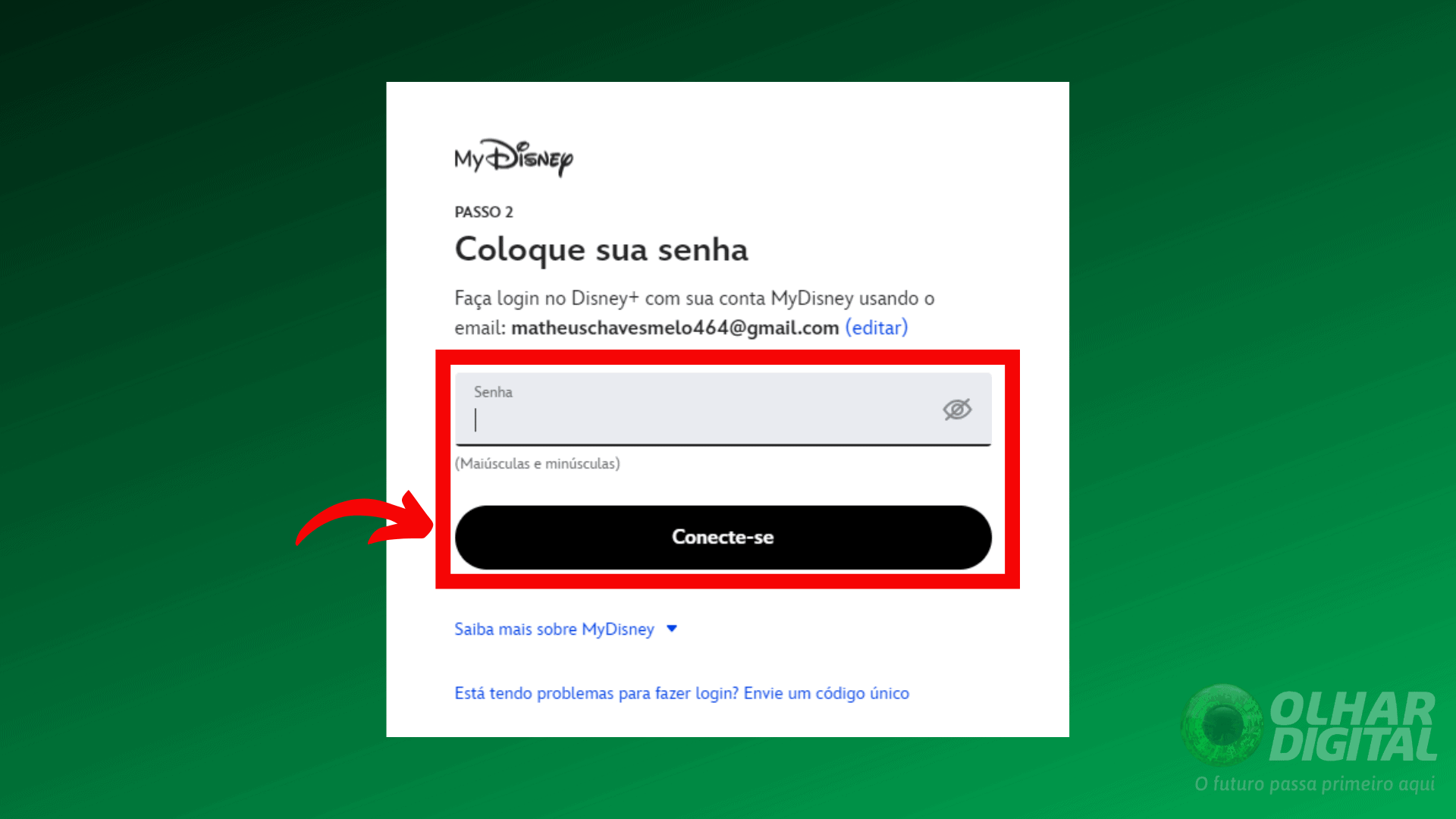 Passo 3 para assinar disney+