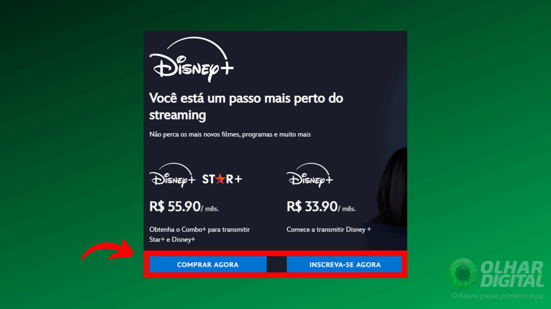 Passo 4 para assinar disney+