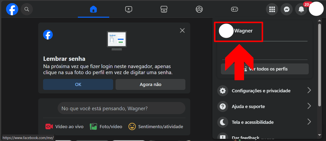 imagem miniatura da foto de um perfil do facebook