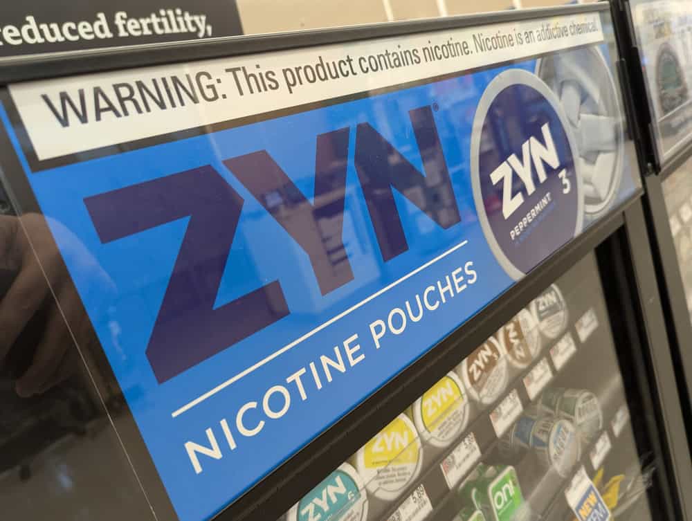 Zyn à venda em uma loja